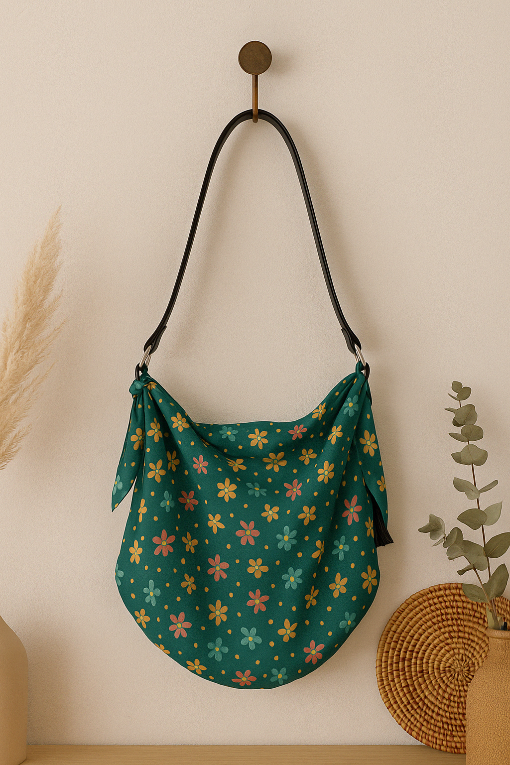 Spring Flowers Origami Tote Bag