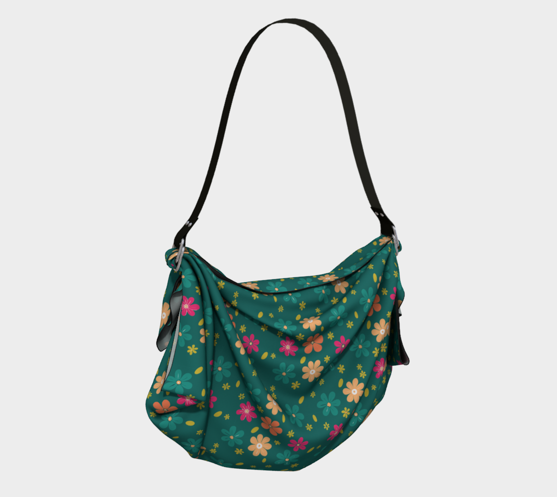 Spring Flowers Origami Tote Bag