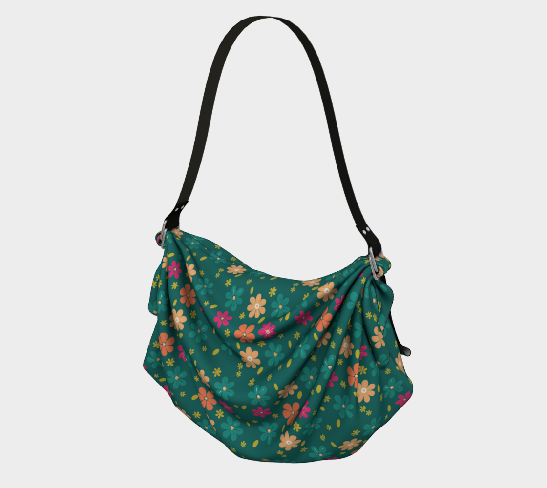 Spring Flowers Origami Tote Bag