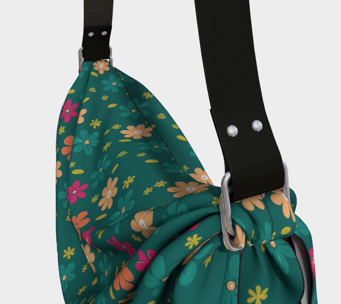 Spring Flowers Origami Tote Bag